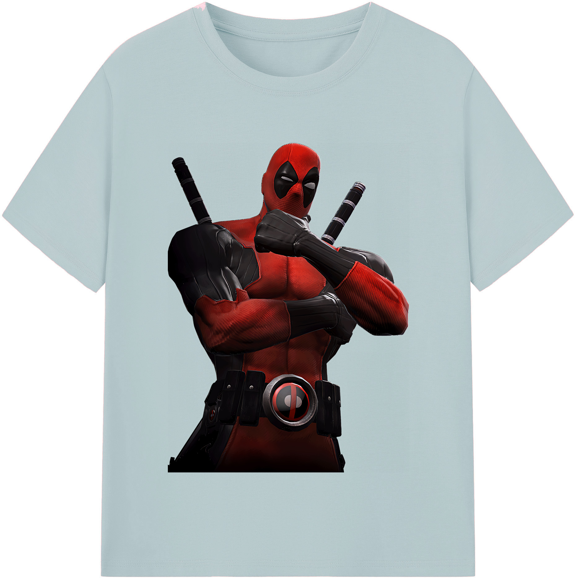 （画像用） Deadpool デッドプール 綿100％半袖Tシャツ（フロントプリント）
